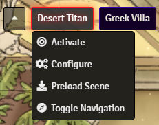 Scene Navigation Context Menu