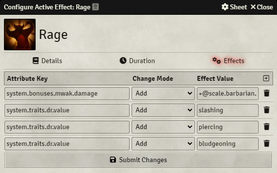 Active Effects - Effect Configuration