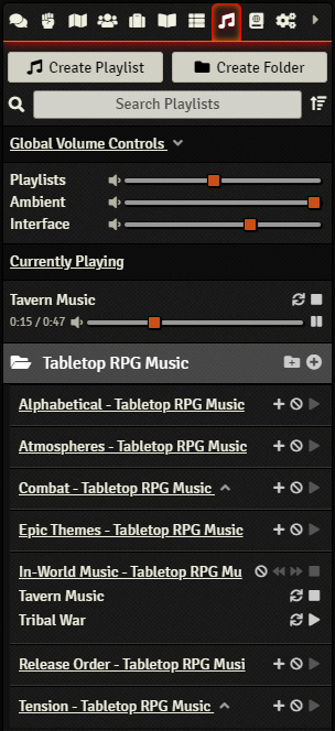 The Playlist Directory Controls