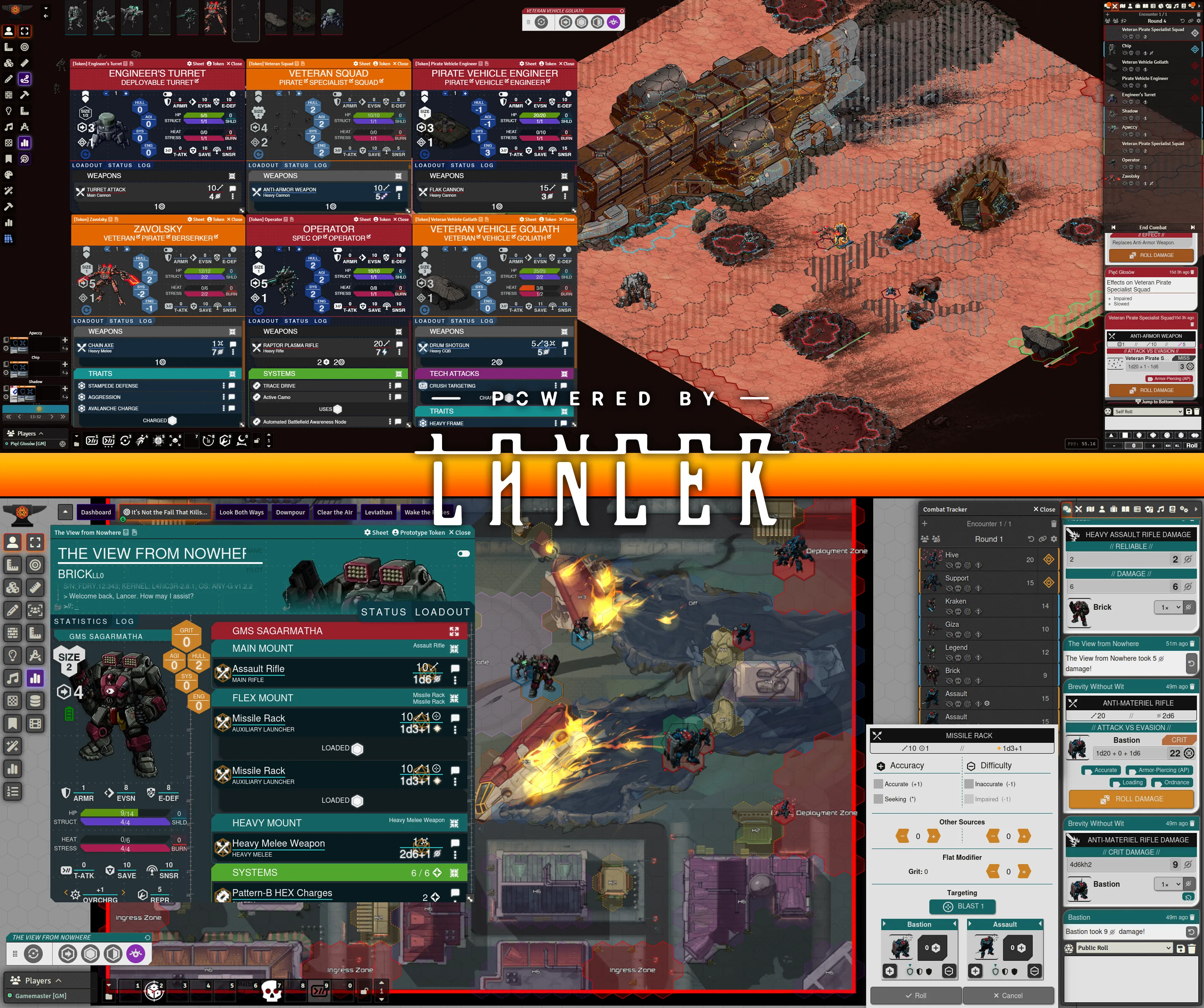 Lancer Screenshot Pair