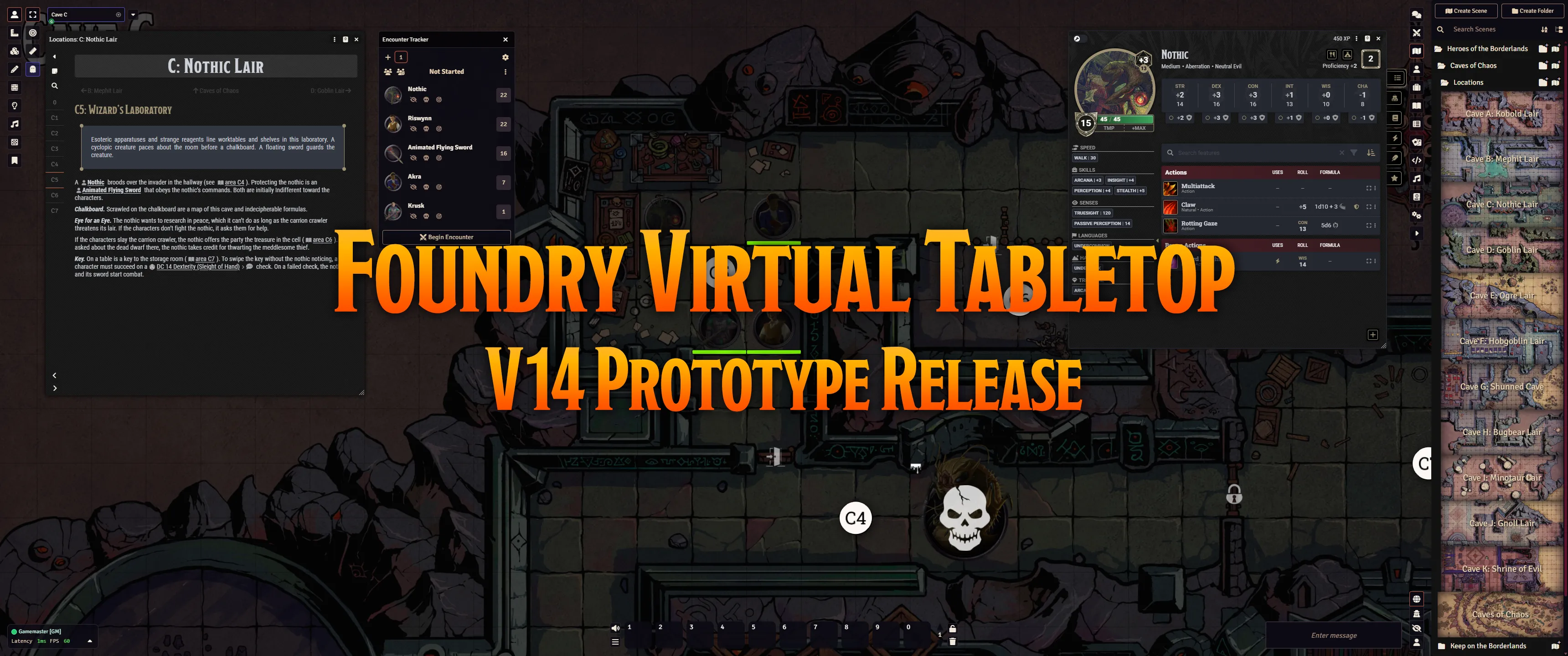 Release Notes for Foundry Virtual Tabletop Version 14 Prototype 1!
