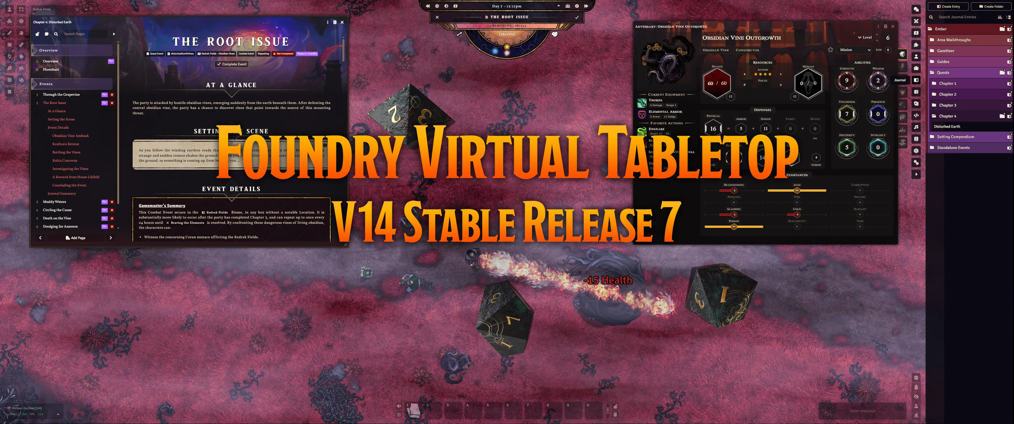 Release Notes for Foundry Virtual Tabletop Version 14 Stable 7