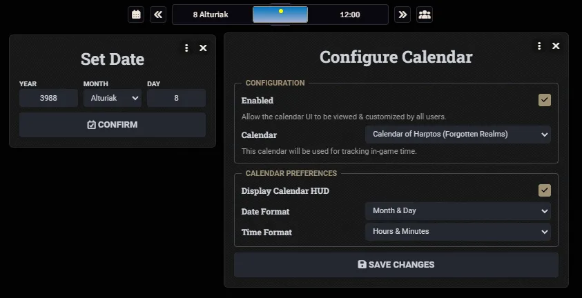 5e harptos calendar