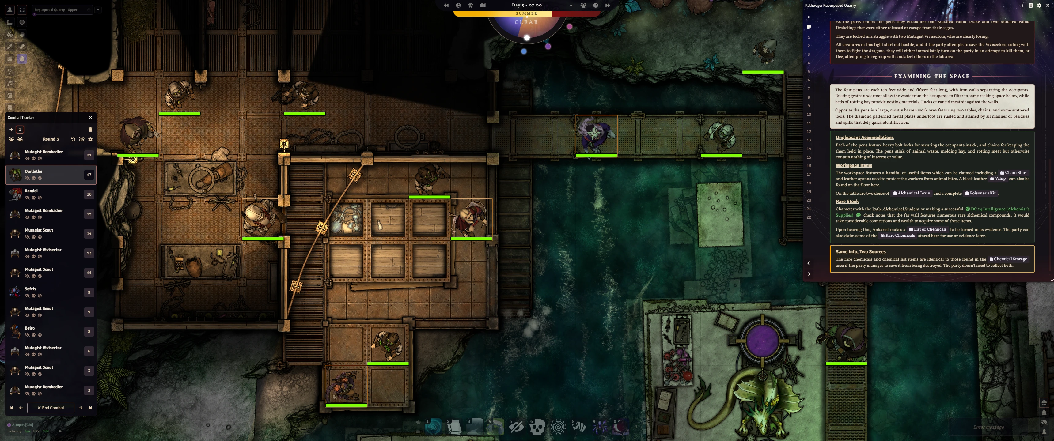 Combat in action in Ember